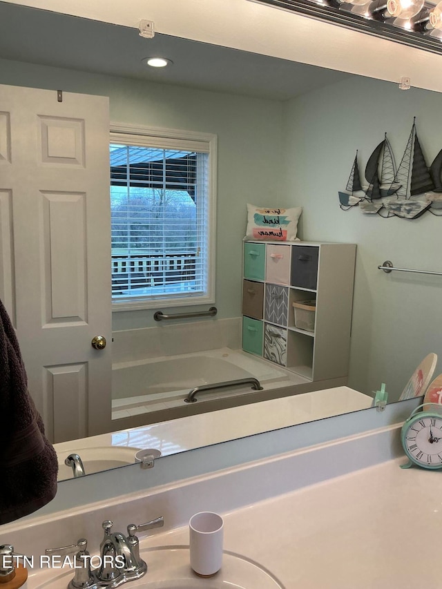 bathroom featuring sink