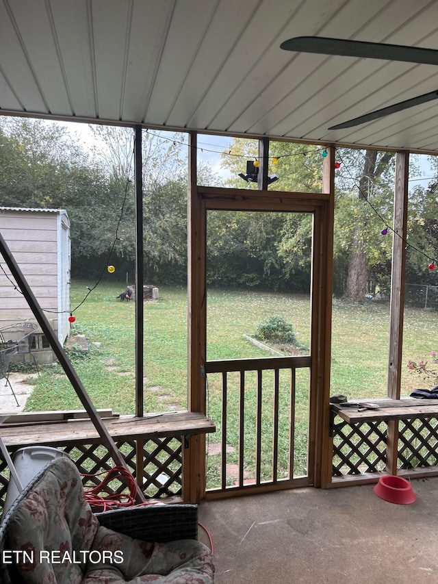 sunroom featuring a healthy amount of sunlight