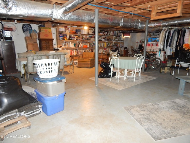 view of basement