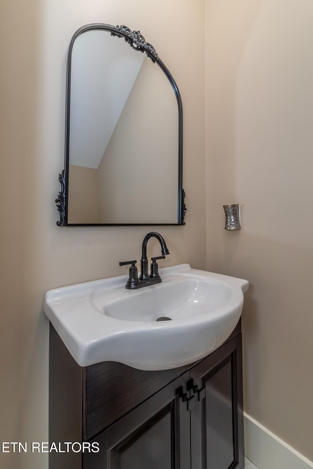 bathroom featuring vanity