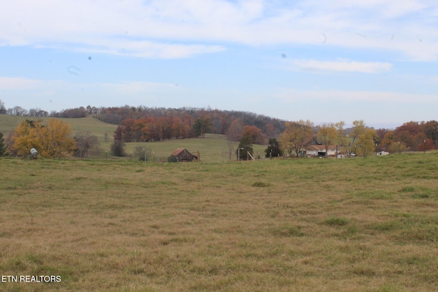 exterior space featuring a rural view