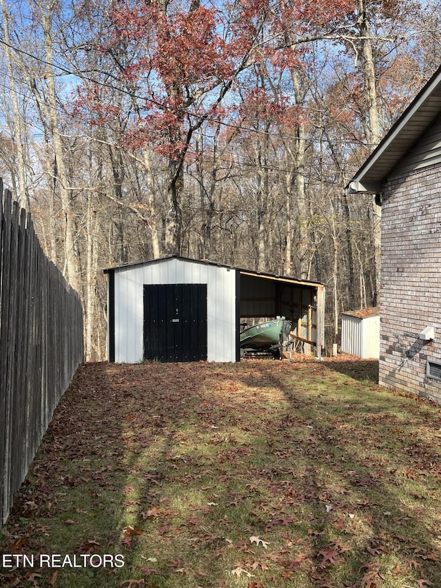 view of outbuilding