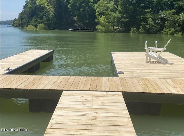 1448 Dover Ln, Dandridge, TN 37725 - dock area with a water view and a wooded view