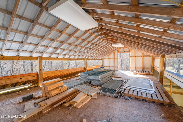 view of attic