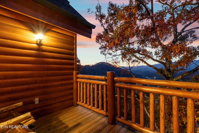 1707 High Rock Way, Sevierville, TN 37862 - wooden deck with a mountain view