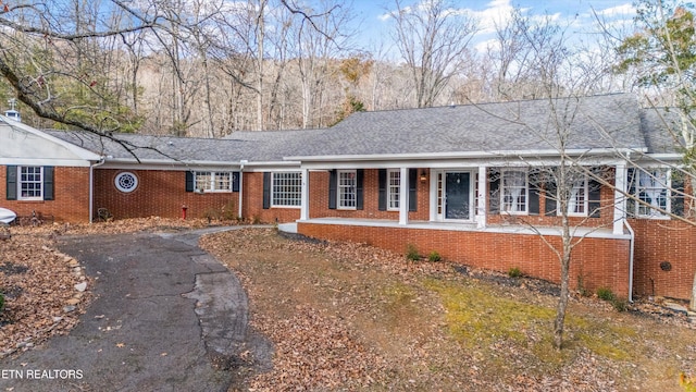 view of ranch-style home