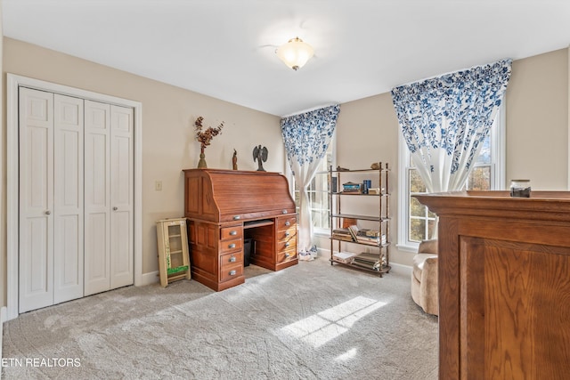 interior space featuring a closet