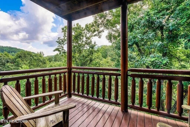 view of wooden terrace