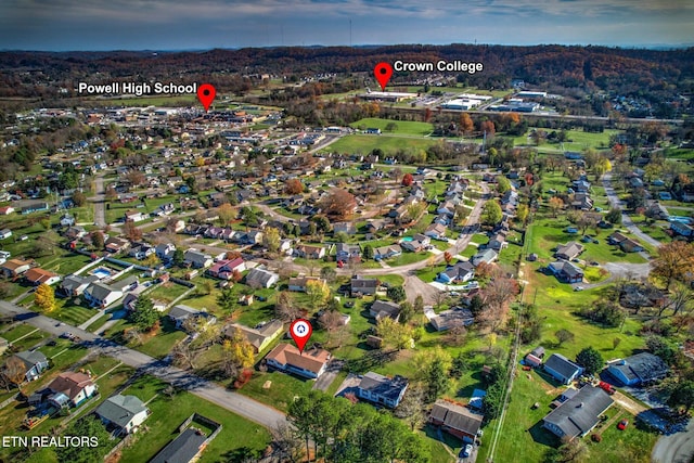 birds eye view of property