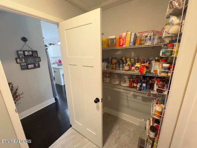 view of pantry