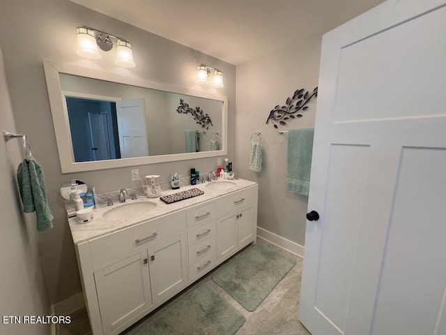 bathroom featuring vanity