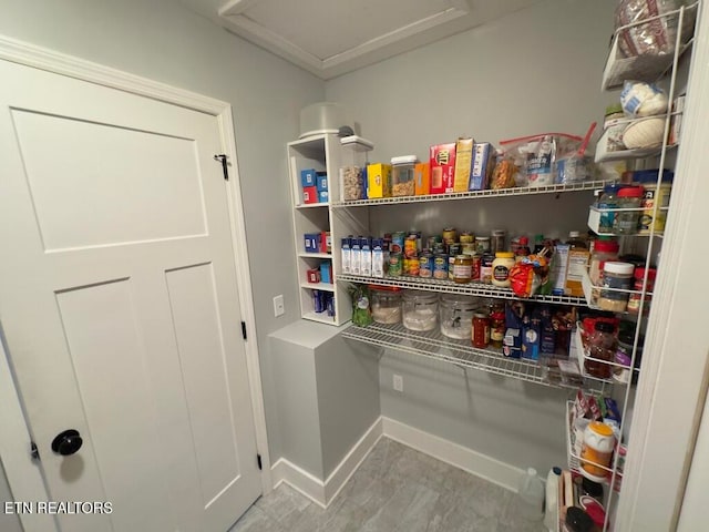 view of pantry