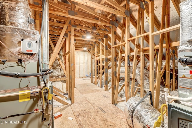 view of attic