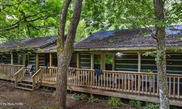 view of rear view of house