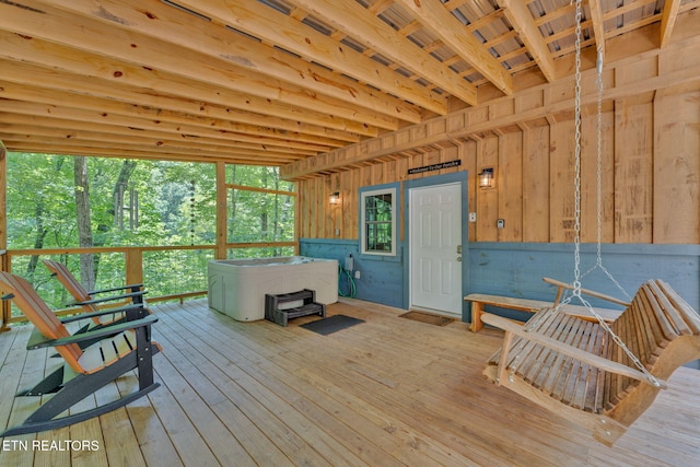 view of sunroom