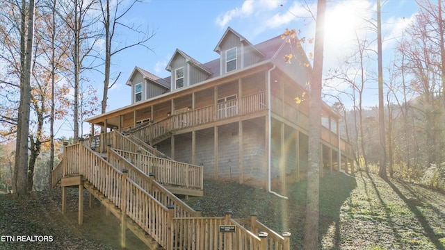 view of rear view of house