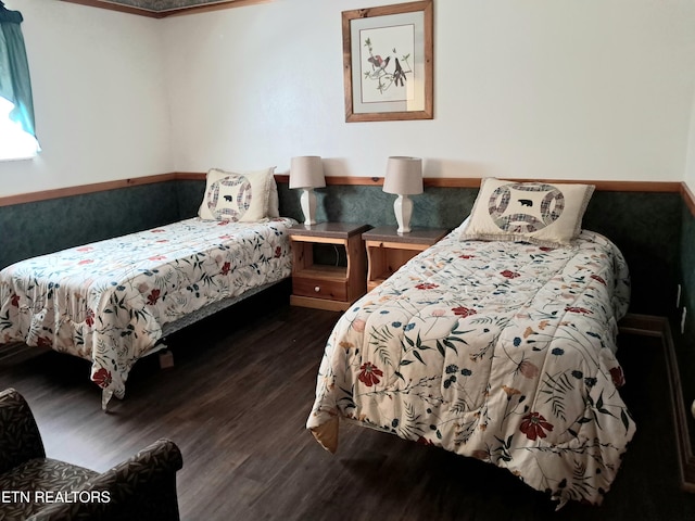 3018 Rivers Edge Dr, Cosby, TN 37722 - bedroom with dark wood finished floors