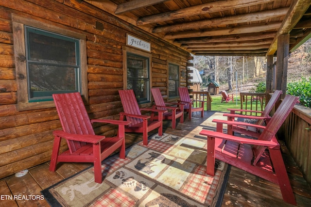 view of patio / terrace featuring a porch