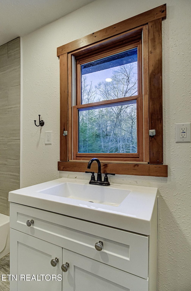 bathroom with vanity