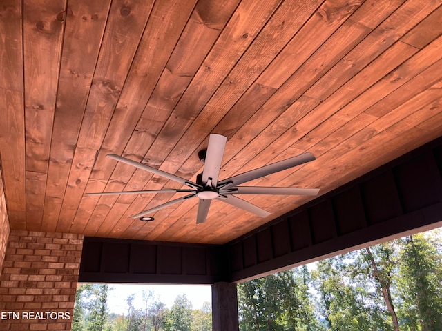 details featuring ceiling fan