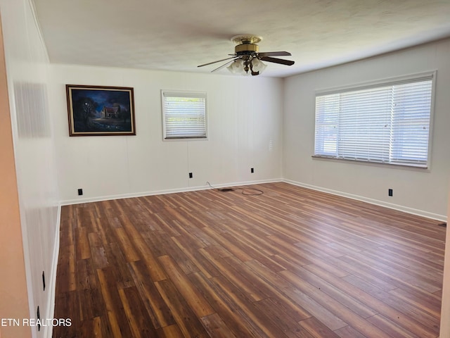 115 Greasy Cove Rd, Cosby, TN 37722 - empty room with wood finished floors and ceiling fan