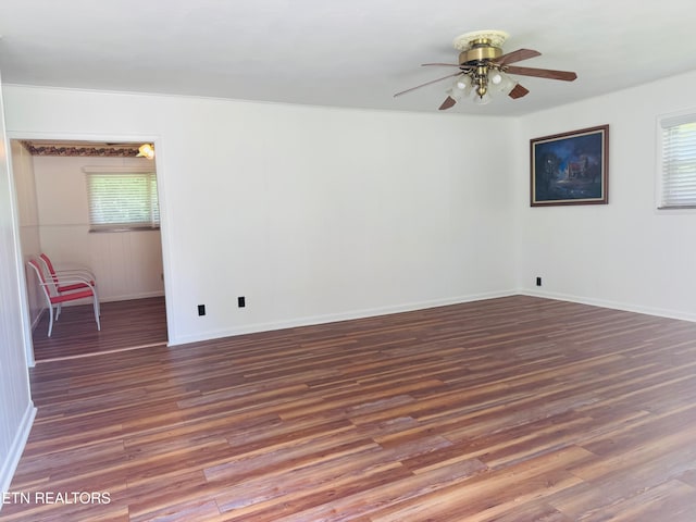 115 Greasy Cove Rd, Cosby, TN 37722 - unfurnished room featuring wood finished floors and ceiling fan