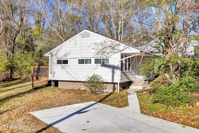 view of bungalow-style house