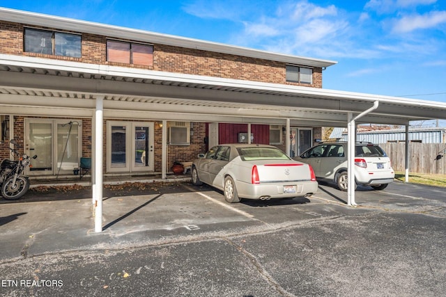 view of car parking