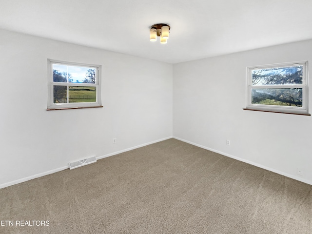 view of carpeted empty room