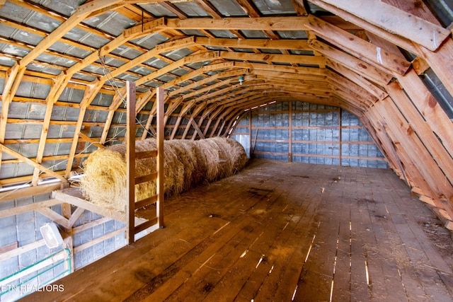 view of attic