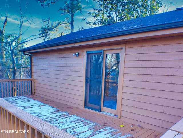 view of wooden terrace