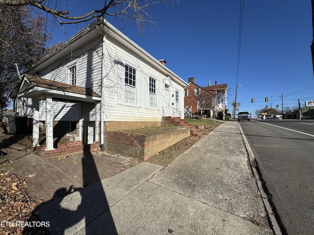 view of side of home