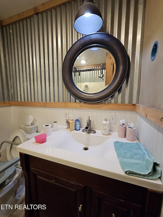 bathroom featuring vanity