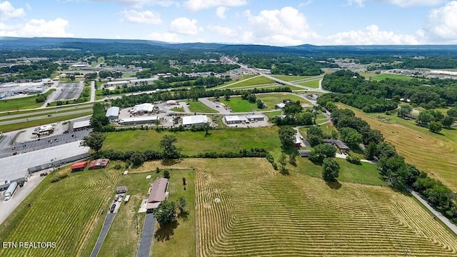 drone / aerial view featuring a rural view