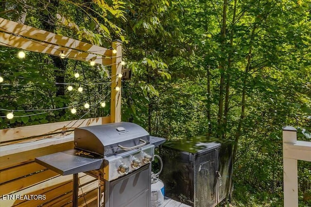 view of patio / terrace with area for grilling