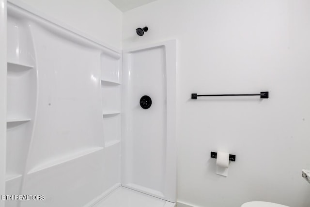 bathroom with a shower