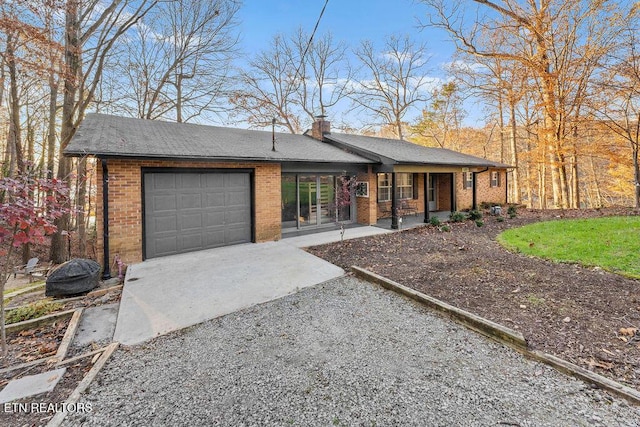 ranch-style house with a garage