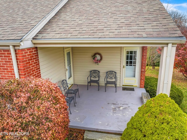 view of patio with covered porch