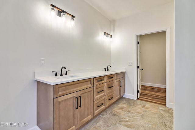 bathroom with vanity