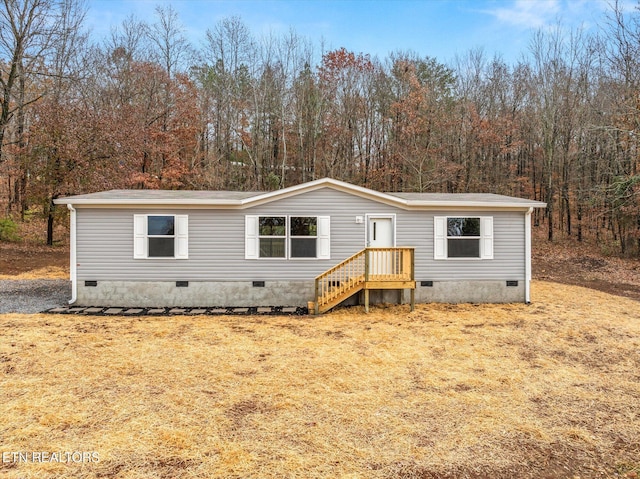 view of manufactured / mobile home