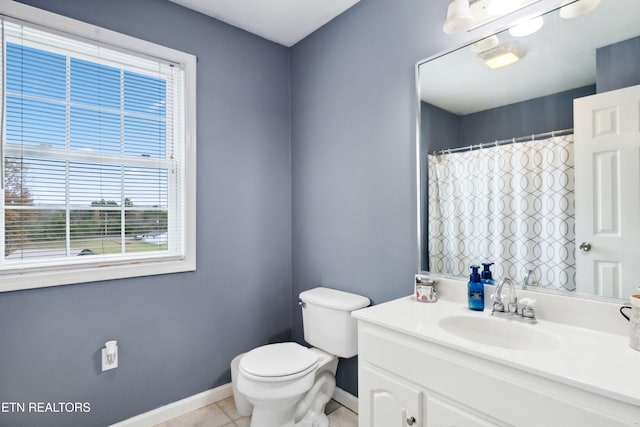 7987 Longmire Rd, Luttrell, TN 37779 - bathroom with tile patterned flooring, vanity, and toilet