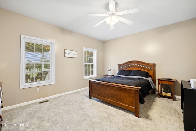 7987 Longmire Rd, Luttrell, TN 37779 - carpeted bedroom with ceiling fan