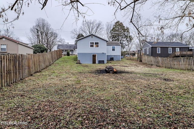 exterior space with a yard