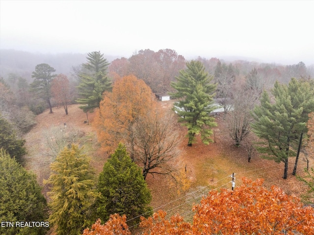 drone / aerial view with a rural view