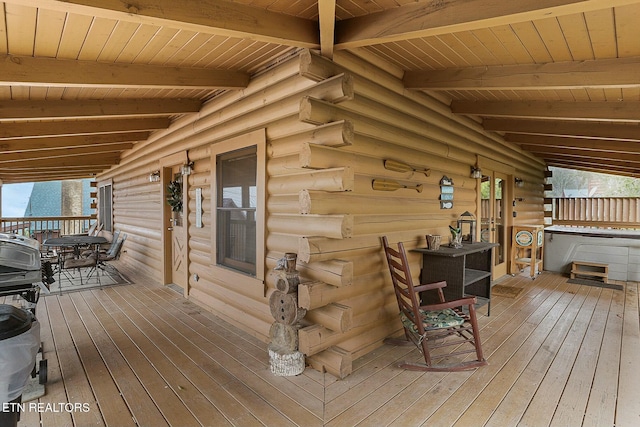 view of wooden terrace