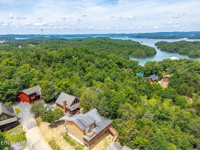 2626 Camden Way, Sevierville, TN 37876 - aerial view of a heavily wooded area and a large body of water