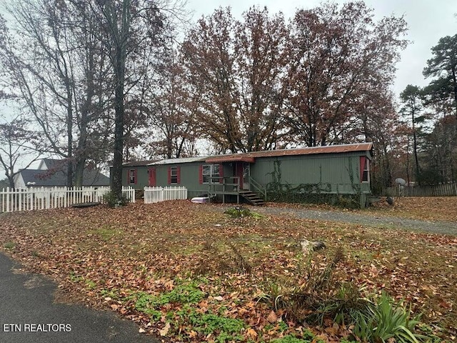 view of front of home