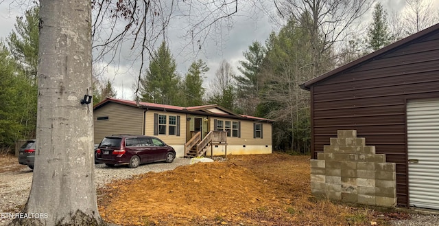 view of manufactured / mobile home