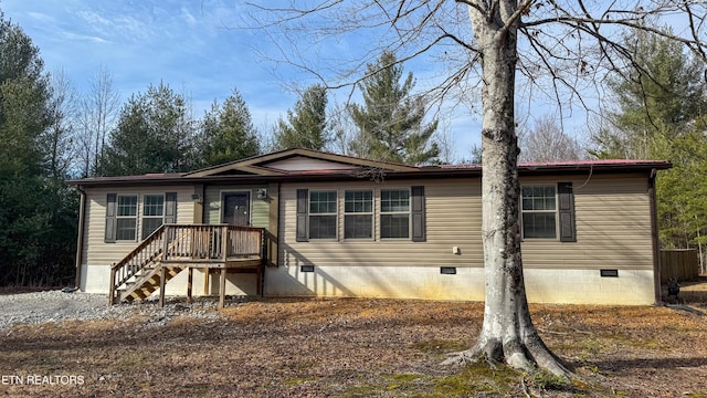 view of manufactured / mobile home