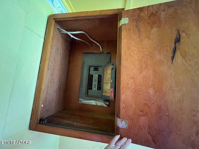 utility room featuring electric panel